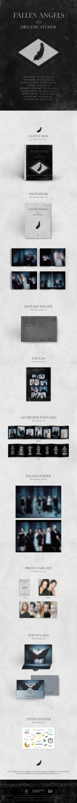 Dreamcatcher photobook Fallen Angels details