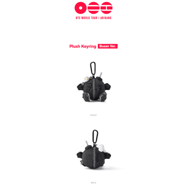 BTS Arirang Army Bomb Plush Keyring Busan version details 01